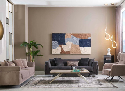 Sofagarnitur Komplette Sofas Stoffsofa Polstersofas Beige Set 3tlg